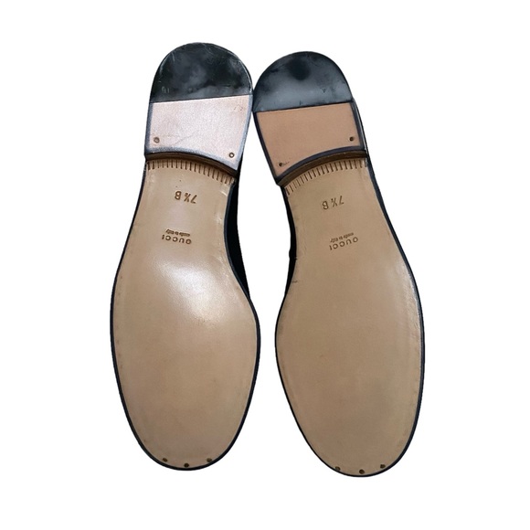 Gucci Suede Horsebit Loafers, Size 7.5B. NIB - Picture 4 of 6